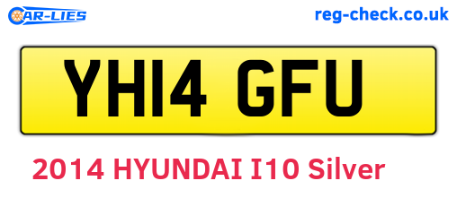 YH14GFU are the vehicle registration plates.