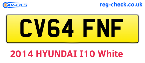 CV64FNF are the vehicle registration plates.
