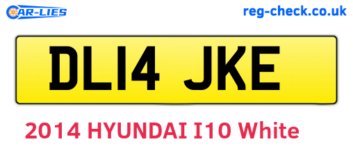 DL14JKE are the vehicle registration plates.