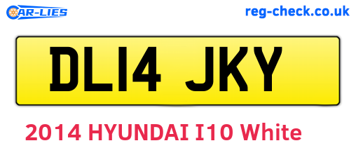 DL14JKY are the vehicle registration plates.