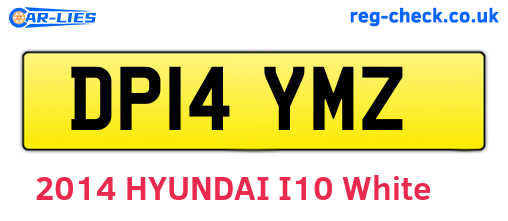 DP14YMZ are the vehicle registration plates.
