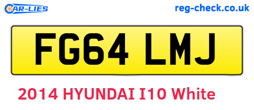 FG64LMJ are the vehicle registration plates.