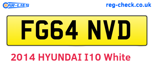 FG64NVD are the vehicle registration plates.
