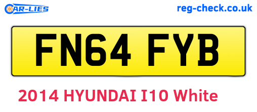 FN64FYB are the vehicle registration plates.