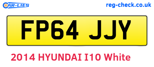 FP64JJY are the vehicle registration plates.