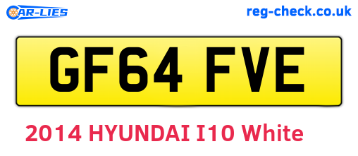 GF64FVE are the vehicle registration plates.