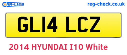 GL14LCZ are the vehicle registration plates.