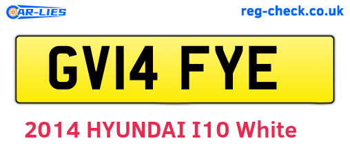 GV14FYE are the vehicle registration plates.