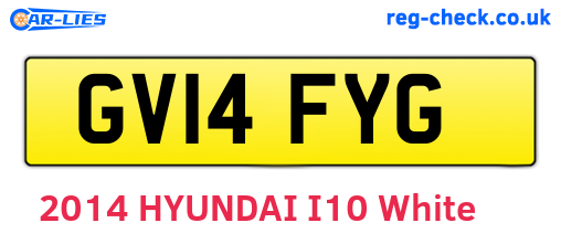 GV14FYG are the vehicle registration plates.