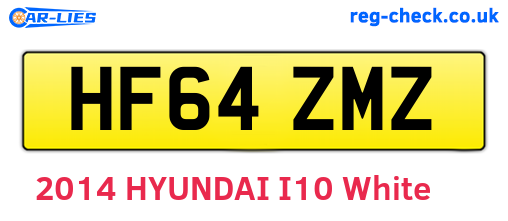 HF64ZMZ are the vehicle registration plates.