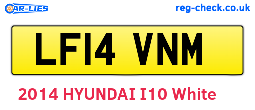 LF14VNM are the vehicle registration plates.