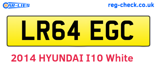 LR64EGC are the vehicle registration plates.
