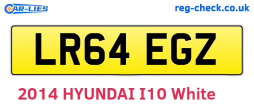 LR64EGZ are the vehicle registration plates.