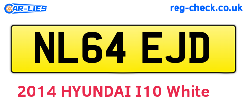 NL64EJD are the vehicle registration plates.