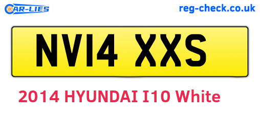 NV14XXS are the vehicle registration plates.