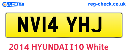 NV14YHJ are the vehicle registration plates.