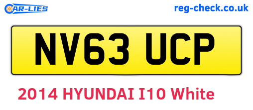 NV63UCP are the vehicle registration plates.