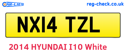 NX14TZL are the vehicle registration plates.