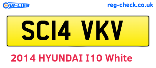 SC14VKV are the vehicle registration plates.