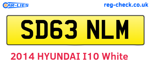 SD63NLM are the vehicle registration plates.
