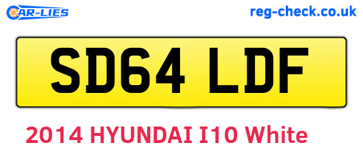 SD64LDF are the vehicle registration plates.
