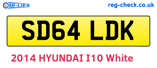 SD64LDK are the vehicle registration plates.