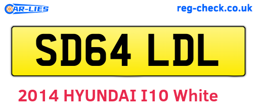 SD64LDL are the vehicle registration plates.