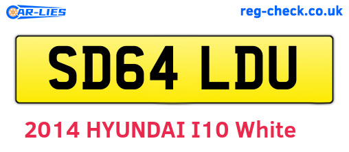 SD64LDU are the vehicle registration plates.