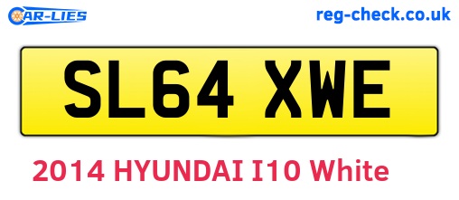SL64XWE are the vehicle registration plates.
