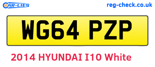 WG64PZP are the vehicle registration plates.