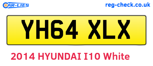 YH64XLX are the vehicle registration plates.