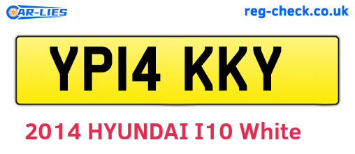 YP14KKY are the vehicle registration plates.