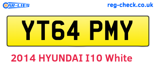 YT64PMY are the vehicle registration plates.