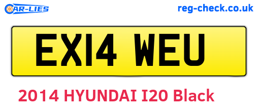 EX14WEU are the vehicle registration plates.