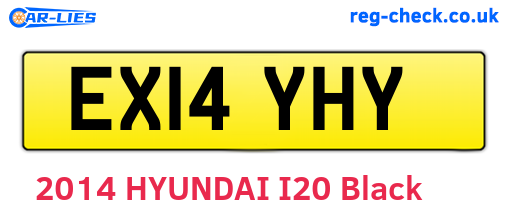 EX14YHY are the vehicle registration plates.