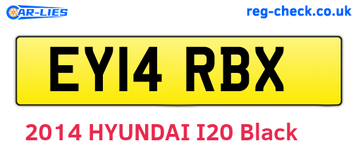 EY14RBX are the vehicle registration plates.