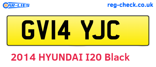 GV14YJC are the vehicle registration plates.