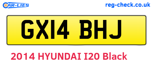 GX14BHJ are the vehicle registration plates.