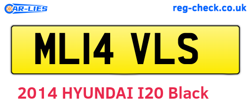 ML14VLS are the vehicle registration plates.