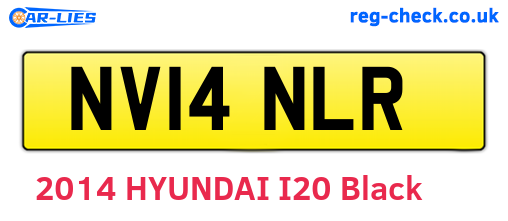 NV14NLR are the vehicle registration plates.