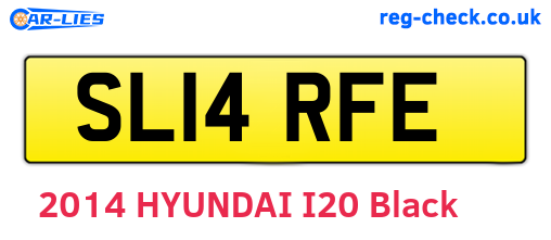 SL14RFE are the vehicle registration plates.
