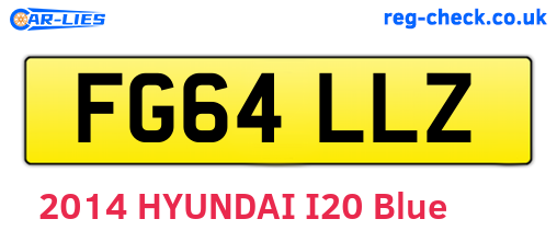 FG64LLZ are the vehicle registration plates.