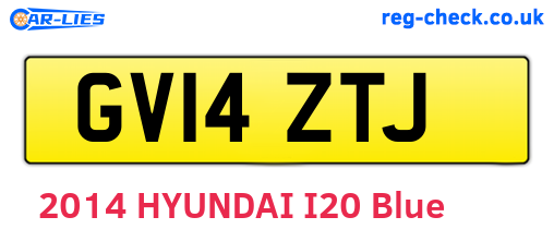 GV14ZTJ are the vehicle registration plates.