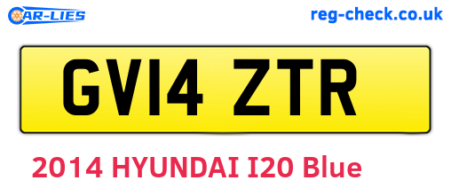 GV14ZTR are the vehicle registration plates.