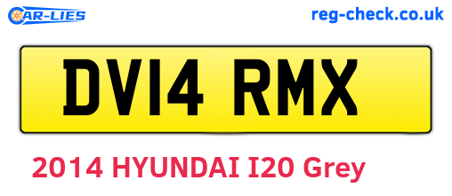 DV14RMX are the vehicle registration plates.