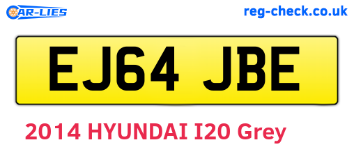 EJ64JBE are the vehicle registration plates.