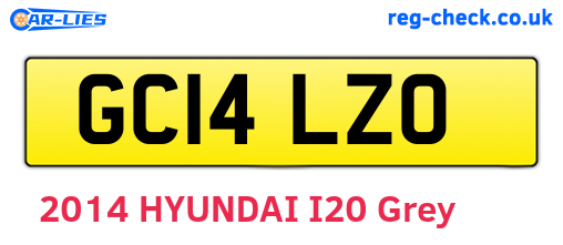 GC14LZO are the vehicle registration plates.