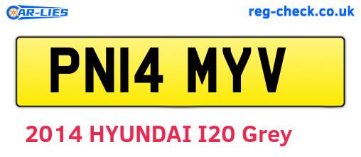 PN14MYV are the vehicle registration plates.