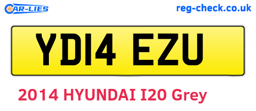 YD14EZU are the vehicle registration plates.