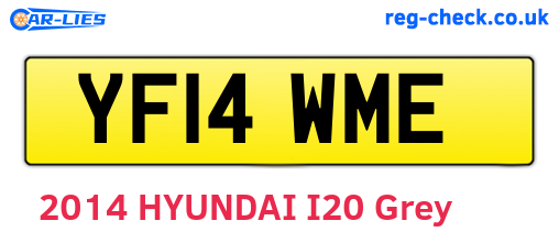 YF14WME are the vehicle registration plates.